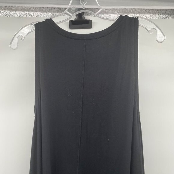 Loft Womens Sleeveless Shift Dress Knee Length Black Size Small - Picture 6 of 9